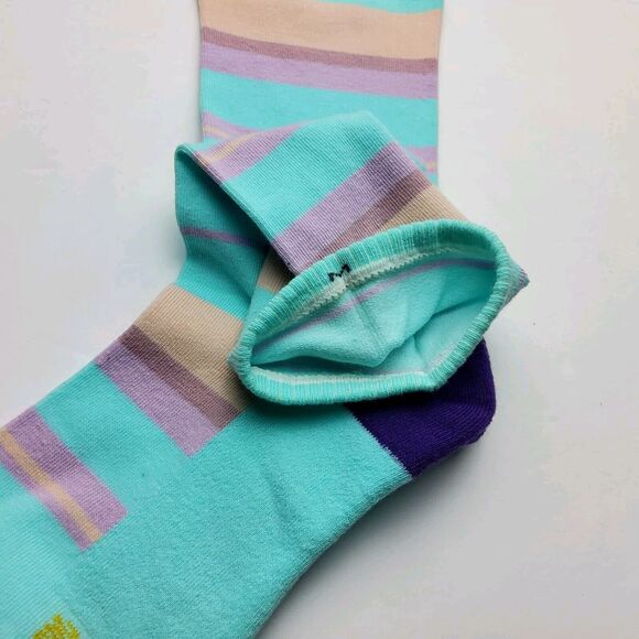 Voxx Life Stasis Neuro Socks Wellness Crew Stripes Size M (W 7.5-11, M 6-9) - Picture 4 of 4